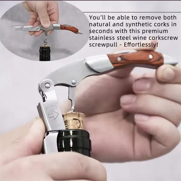 Multifunctional Stainless Steel Wine Corkscrew