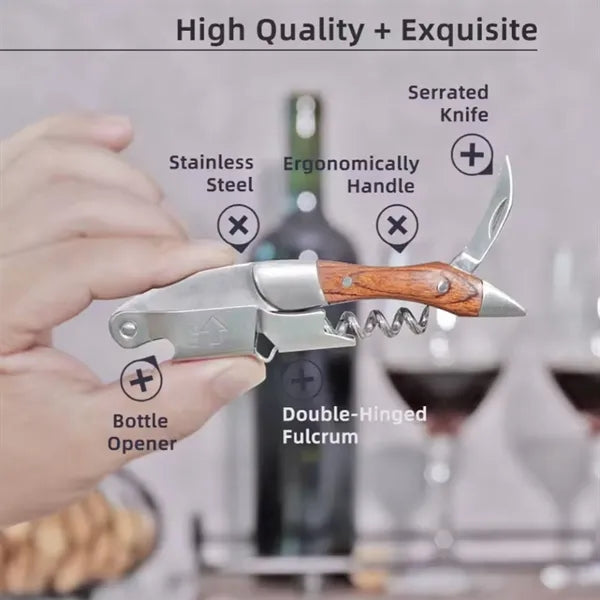 Multifunctional Stainless Steel Wine Corkscrew