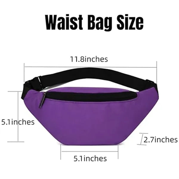 Fanny Bag Adjustable Pack Oxford Workout Traveling Running