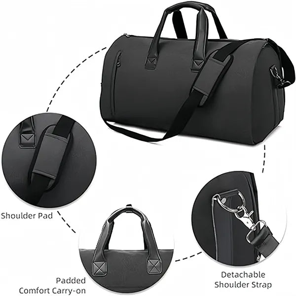 Garment Bag Travel Shoulder Strap Business Shoe Compartment