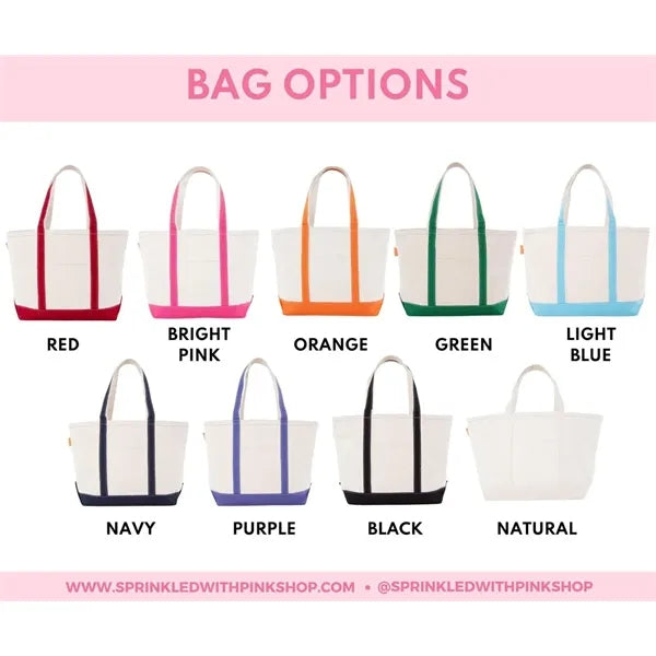 Stylish Canvas Tote Bag with an External Pocket, Top Zipper