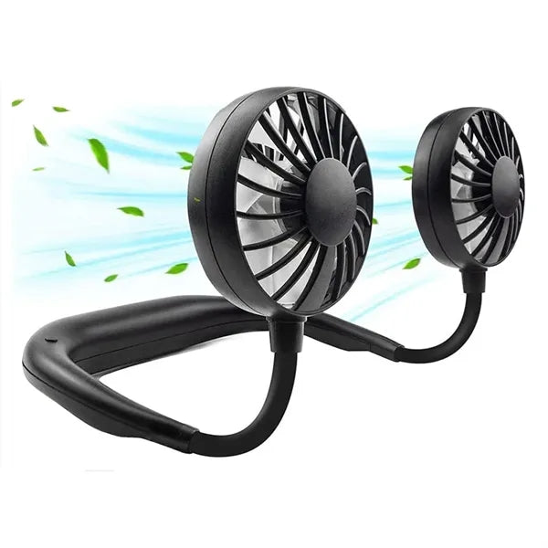 1200mAh Portable Mini USB Hanging Neck Fan Rechargeable