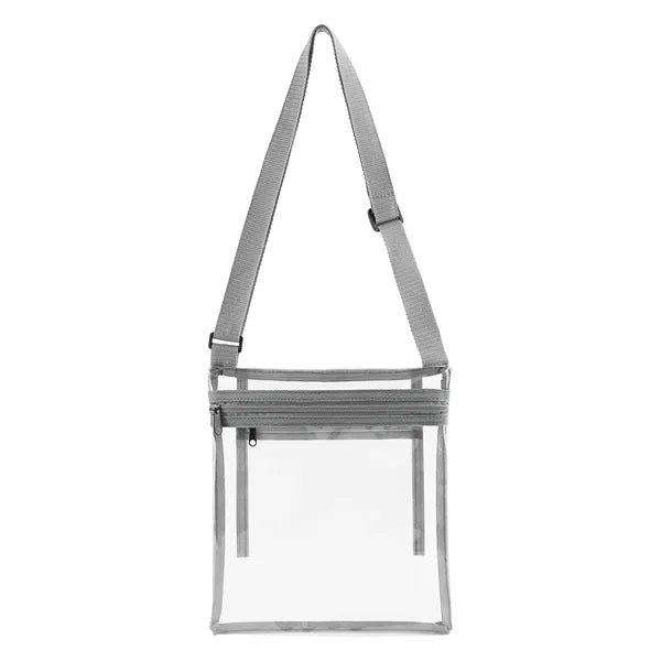 9" X 10" Stadium Approved Clear PVC Crossbody Bag