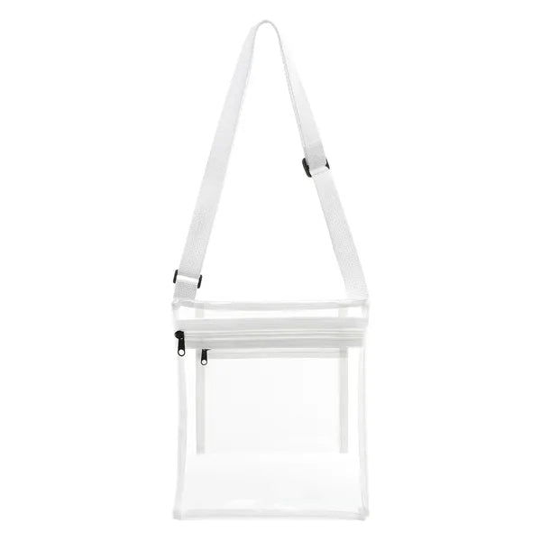 9" X 10" Stadium Approved Clear PVC Crossbody Bag