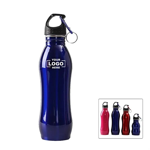 25 OZ Stainless Steel Sport Bottles With Carabiner