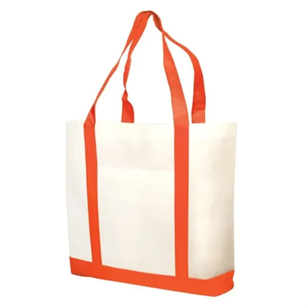 Non-Woven Two Tone Shopping Tote Bag