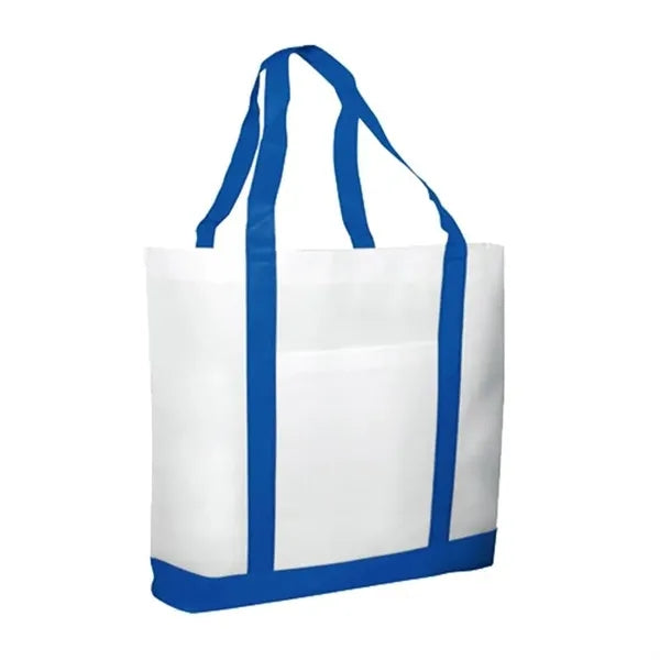 Non-Woven Two Tone Shopping Tote Bag