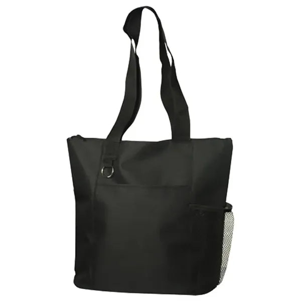 Fun Zippered Business Tote Bag with Pockets