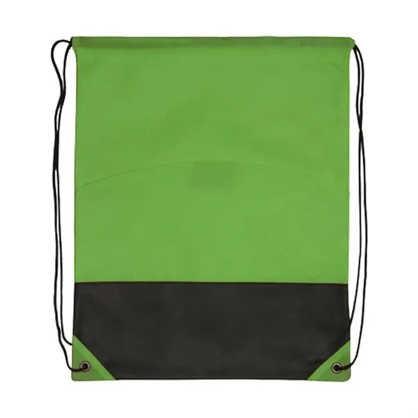 Non-Woven Two-Tone Drawstring Bag