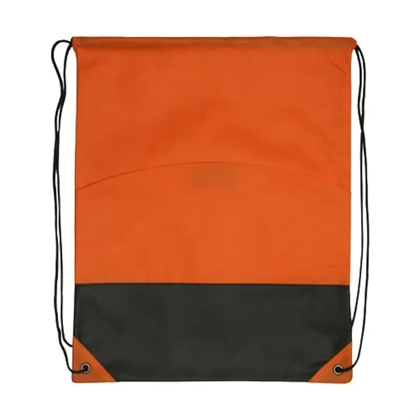 Non-Woven Two-Tone Drawstring Bag