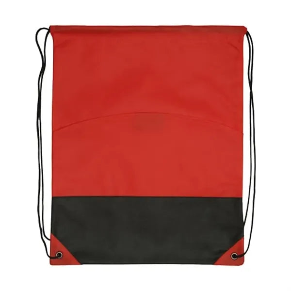 Non-Woven Two-Tone Drawstring Bag