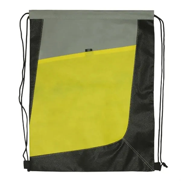 Non-Woven Tri Color Drawstring Bag