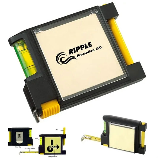 Steel Tape Measure with Spirit Level Note Memo Pad And Pen