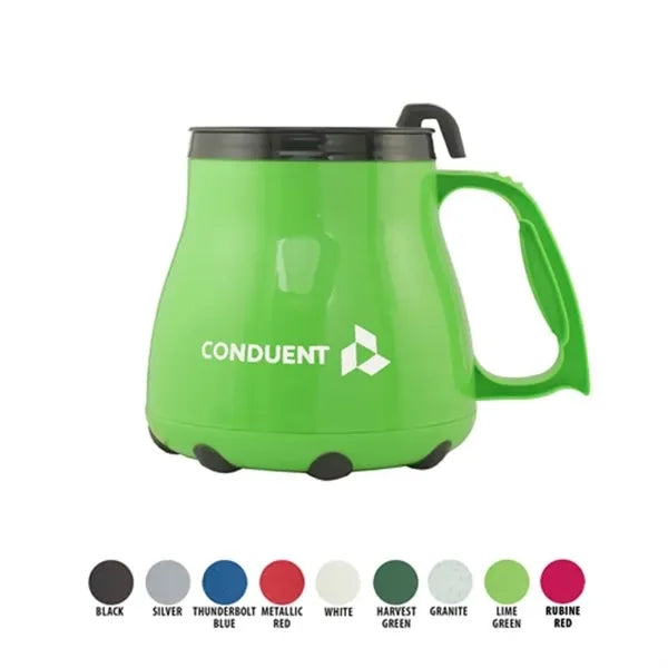 16 Oz. Low Rider Mug With Spill-Resistant Lid