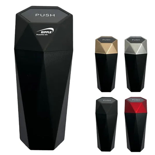 Diamond Design Small Automatic Car Trash Can with Lid
