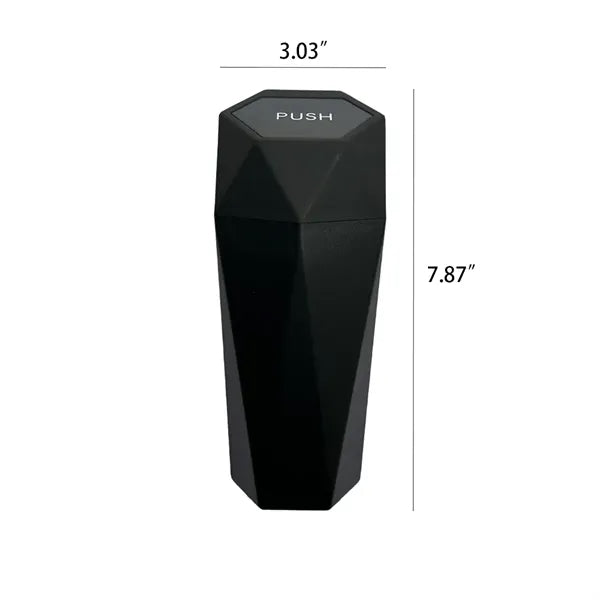 Diamond Design Small Automatic Car Trash Can with Lid