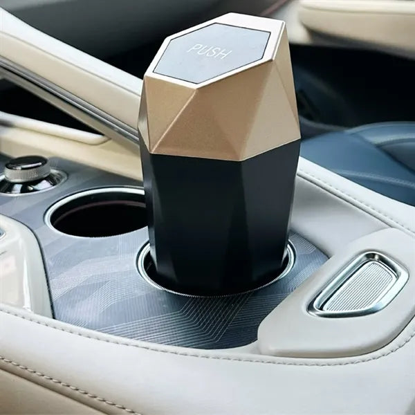 Diamond Design Small Automatic Car Trash Can with Lid