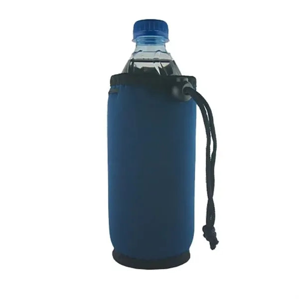 Bottle Coolie with Drawstring & Clip