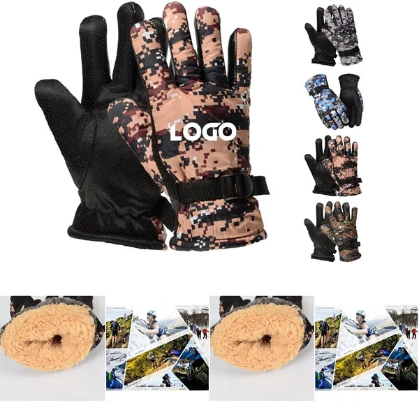 Non-slip camouflage gloves