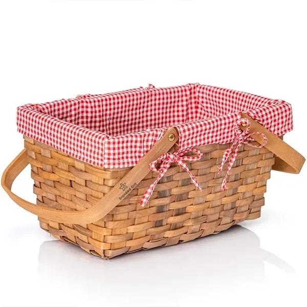 Woven Natural Woodchip Wicker Basket