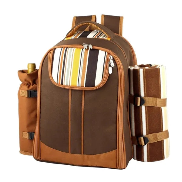 Picnic Basket Backpack For 4 Person