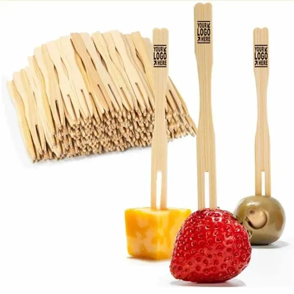 Disposable Bamboo Fruit Fork Sticks