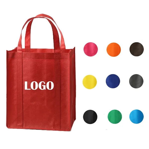 Multicolor Non Woven Fabric Customizable Shopping Tote Bags