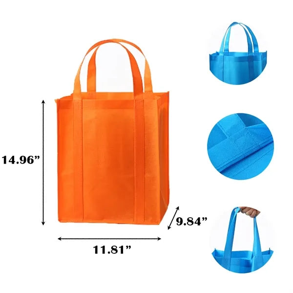 Multicolor Non Woven Fabric Customizable Shopping Tote Bags