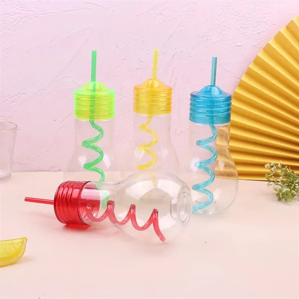 Drink PET Plastic Straw Cup