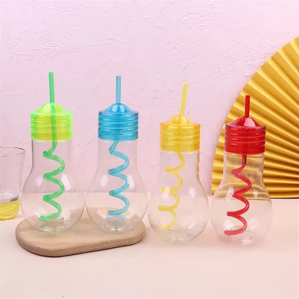 Drink PET Plastic Straw Cup