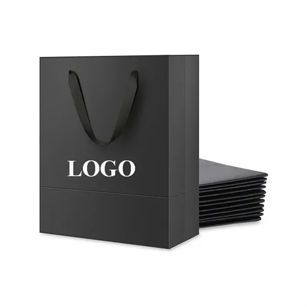 Recycled Paper Shopping Bags 8" W x 11" H x 4" D