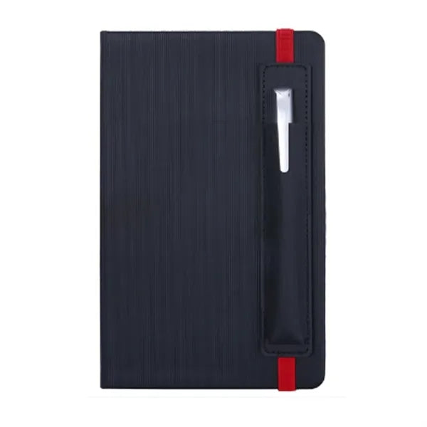 PU Vertical Cover Notebook With Pen