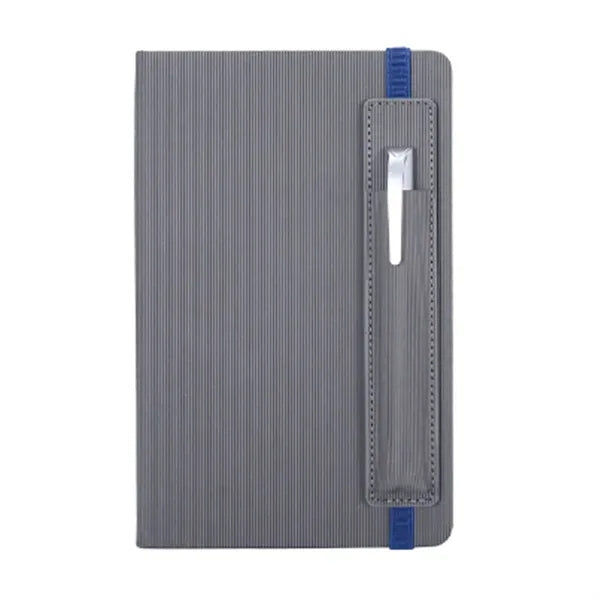 PU Vertical Cover Notebook With Pen