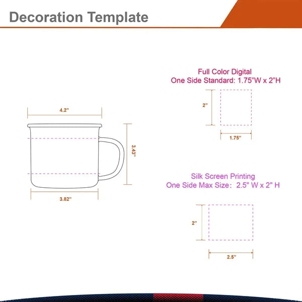 16 OZ. Tipth Enamel Mug