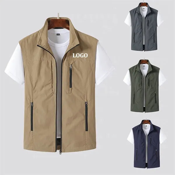 3 Zipper Pockets Vest