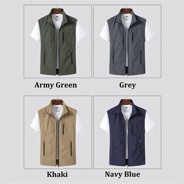 3 Zipper Pockets Vest