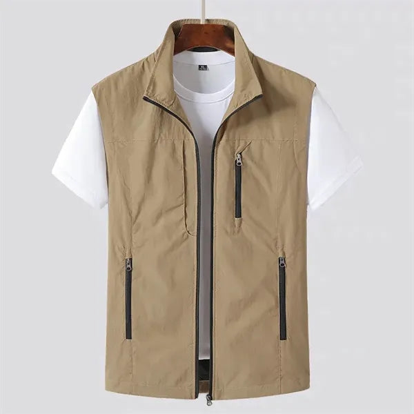 3 Zipper Pockets Vest