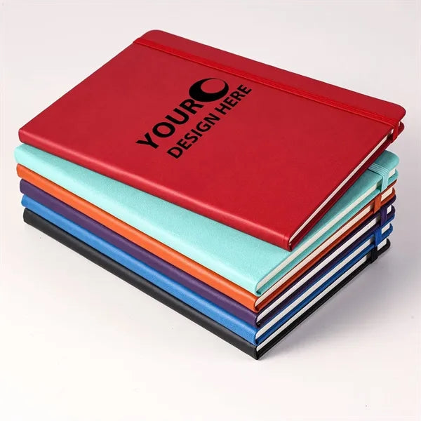PU Hardcover Notebook With Elastic Strap