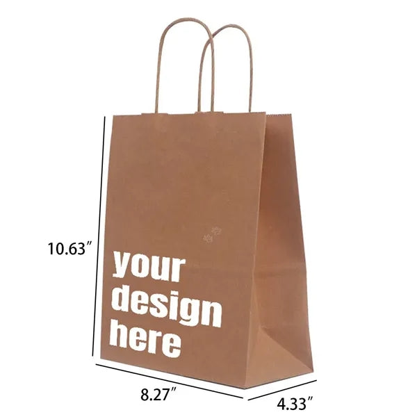 8" x 10" Kraft Paper Gift Shopping Bag