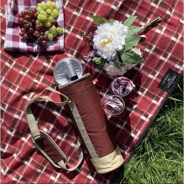 Single Bottle Wine Tote Bag