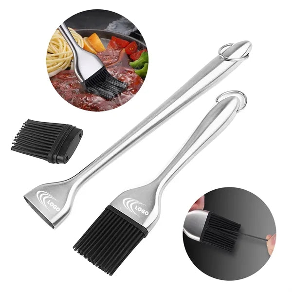 Stainless Steel BBQ Brush Silicone Heads
