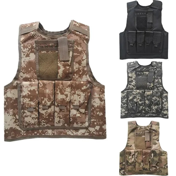 Multipocket Camouflage Children's Game Vest