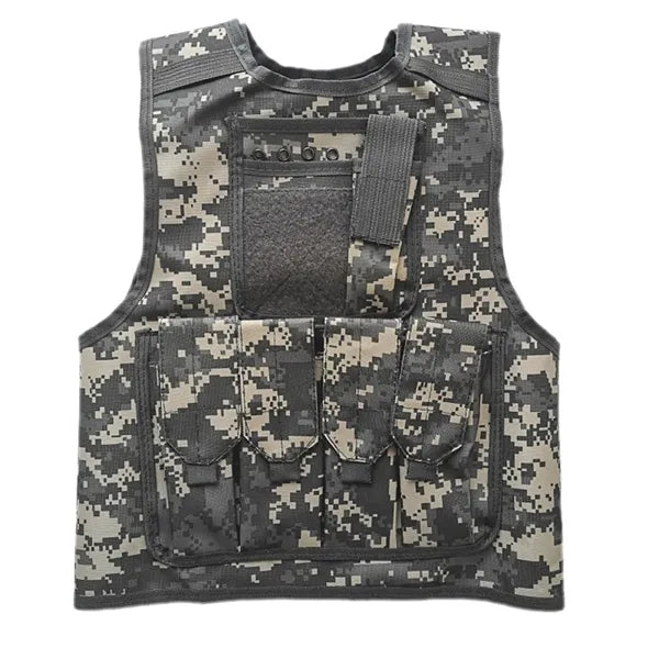Multipocket Camouflage Children's Game Vest