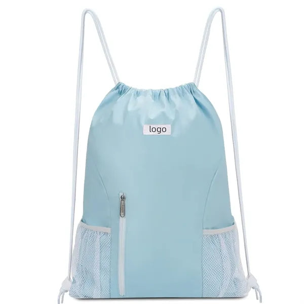 Mesh Pockets Water Resistant String Bag