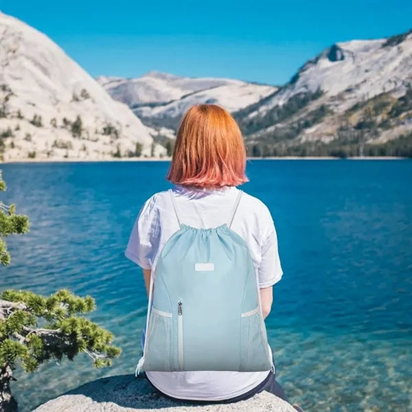 Mesh Pockets Water Resistant String Bag