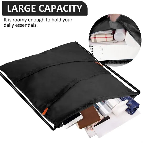 Water Resistant String Cinch Bag