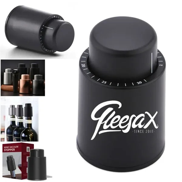 Vacuum Wine Bottle Stopper With Time Scale