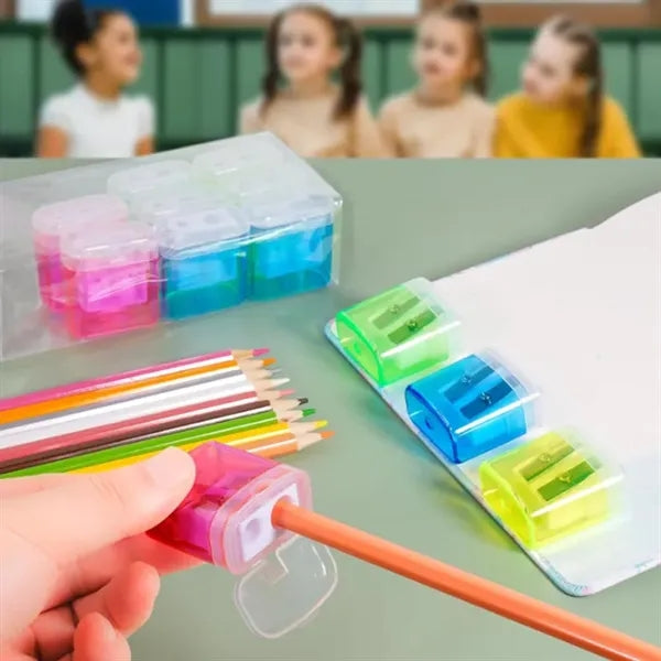 Manual Pencil Sharpener With Cover