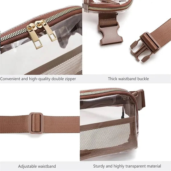 Clear Belt Bag Fanny Pack with Adjustable Strap