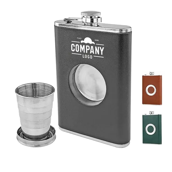 Portable Hip Flask With Built In Collapsible